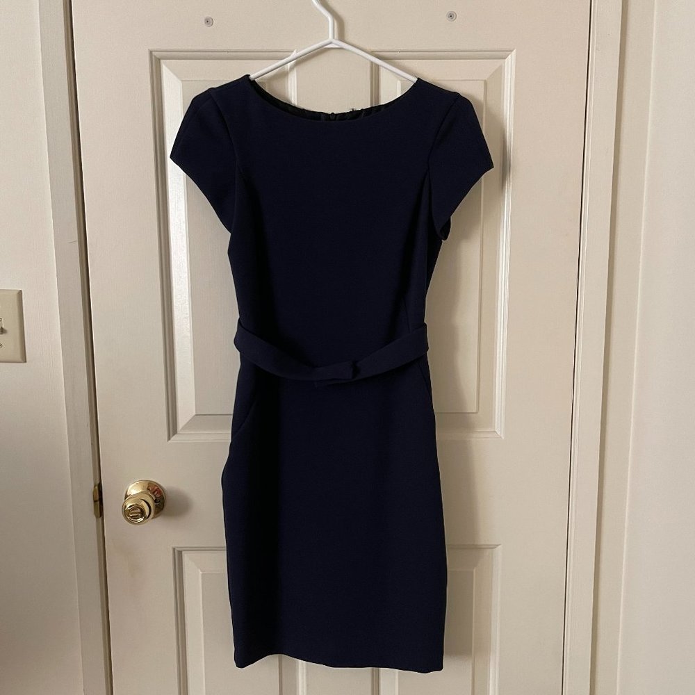 ZARA BASIC Navy Blue elegant dress - Size XS